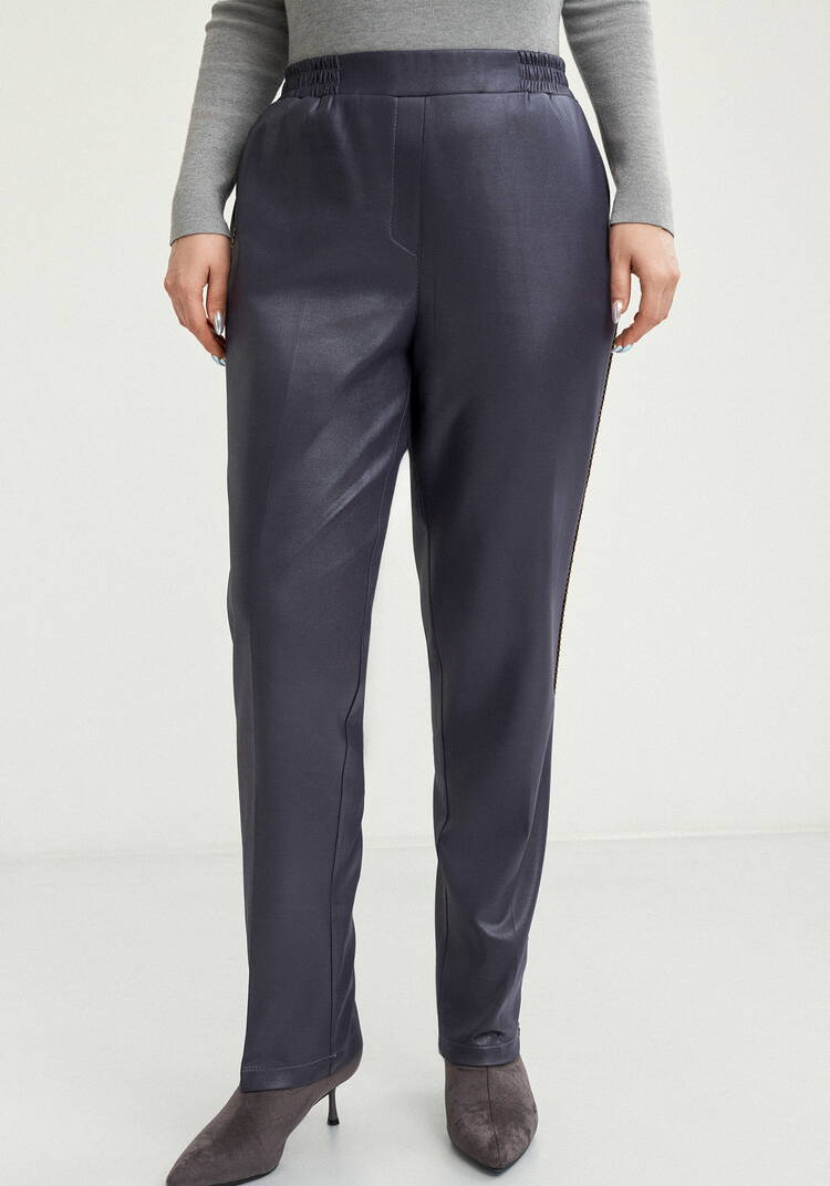 Брюки прямые с кантами по бокам шир.  750, рис. 11