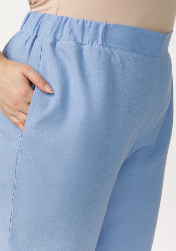 Брюки с эластичными вставками в поясе шир.  580, рис. 16