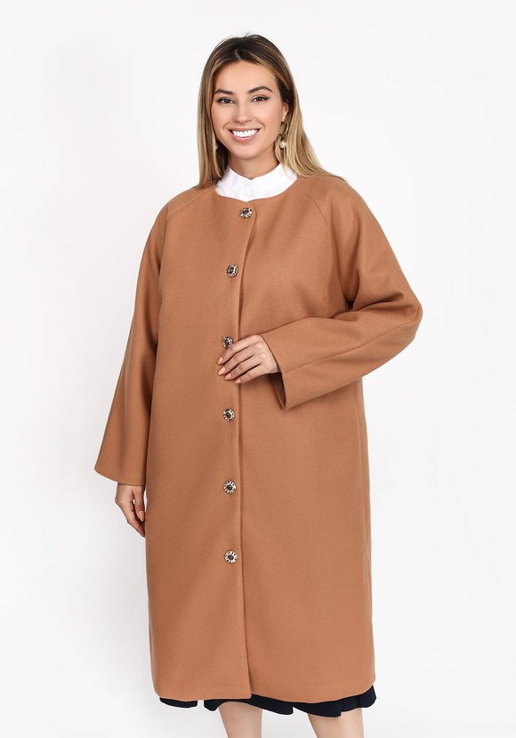 Пальто на пуговицах шир.  580, рис. 9