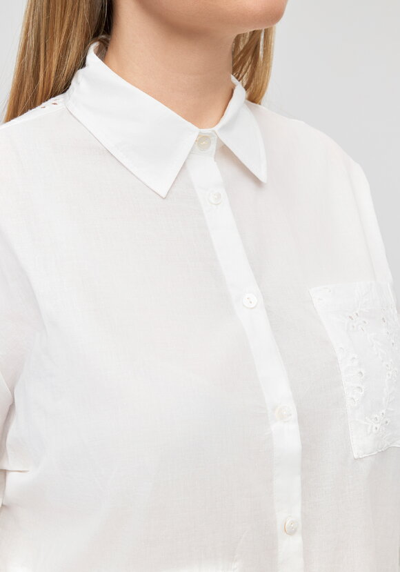 Блуза с вышивкой Ришелье шир.  580, рис. 5