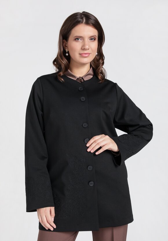 Кардиган прямого силуэта с вышивкой шир.  580, рис. 6