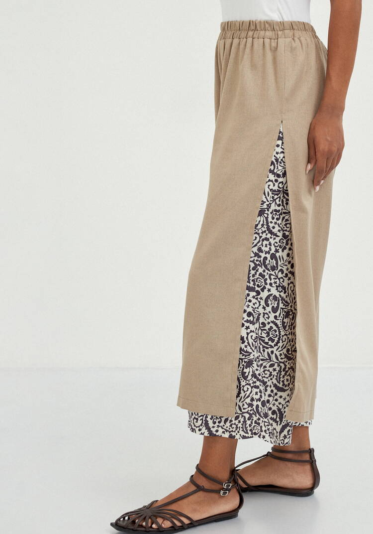 Брюки комбинированные длиной 7/8 шир.  750, рис. 6