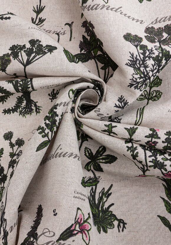 Штора льняная Ботаника шир.  580, рис. 5