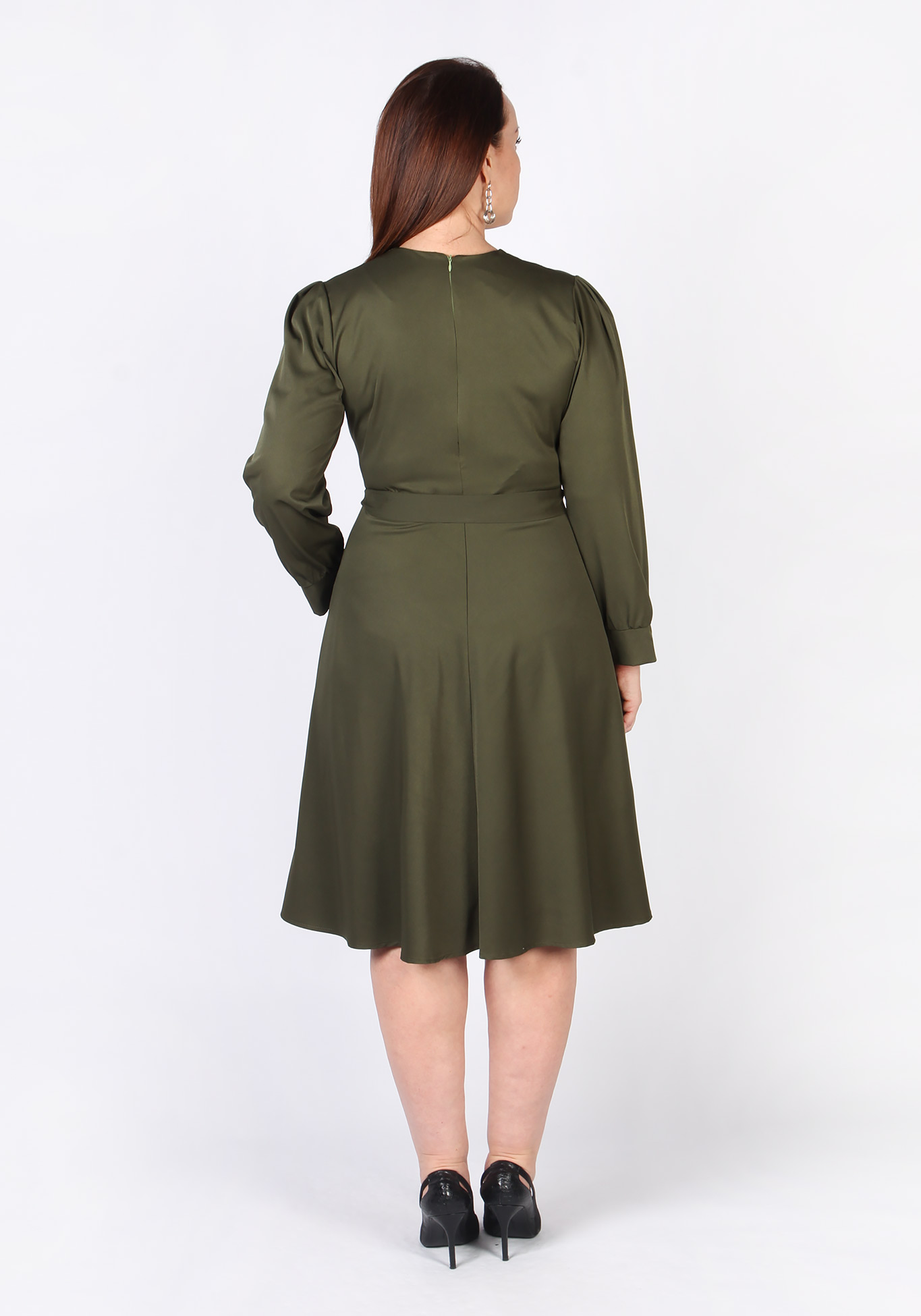 Платье "Обаятельная дама 2", размер 50, цвет зеленый - фото 3