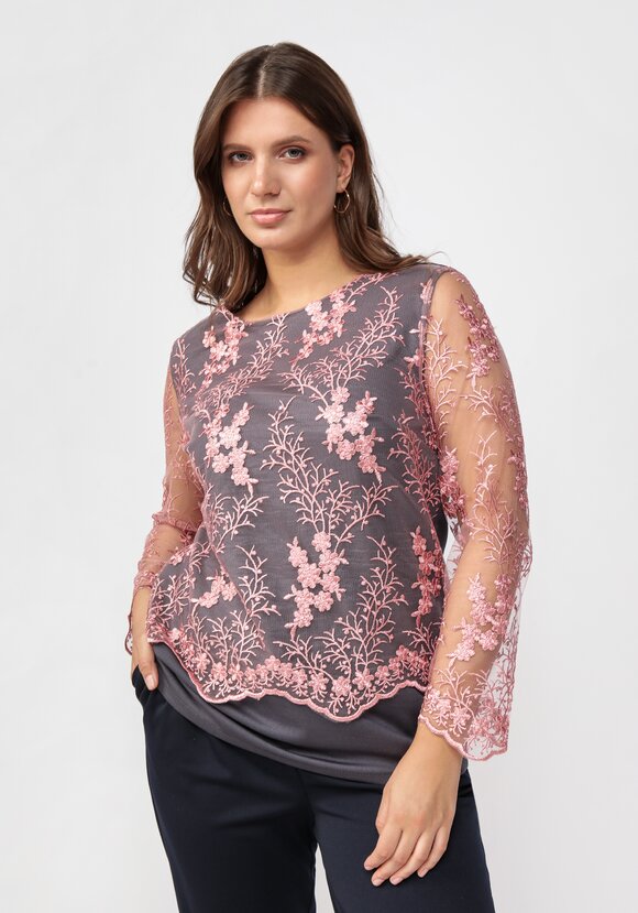 Блуза с рукавом 7/8 шир.  580, рис. 1