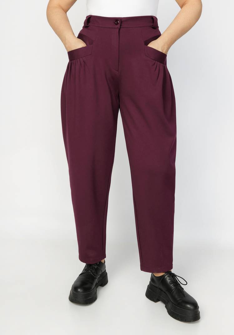 Брюки женские бананы свободного кроя шир.  750, рис. 9