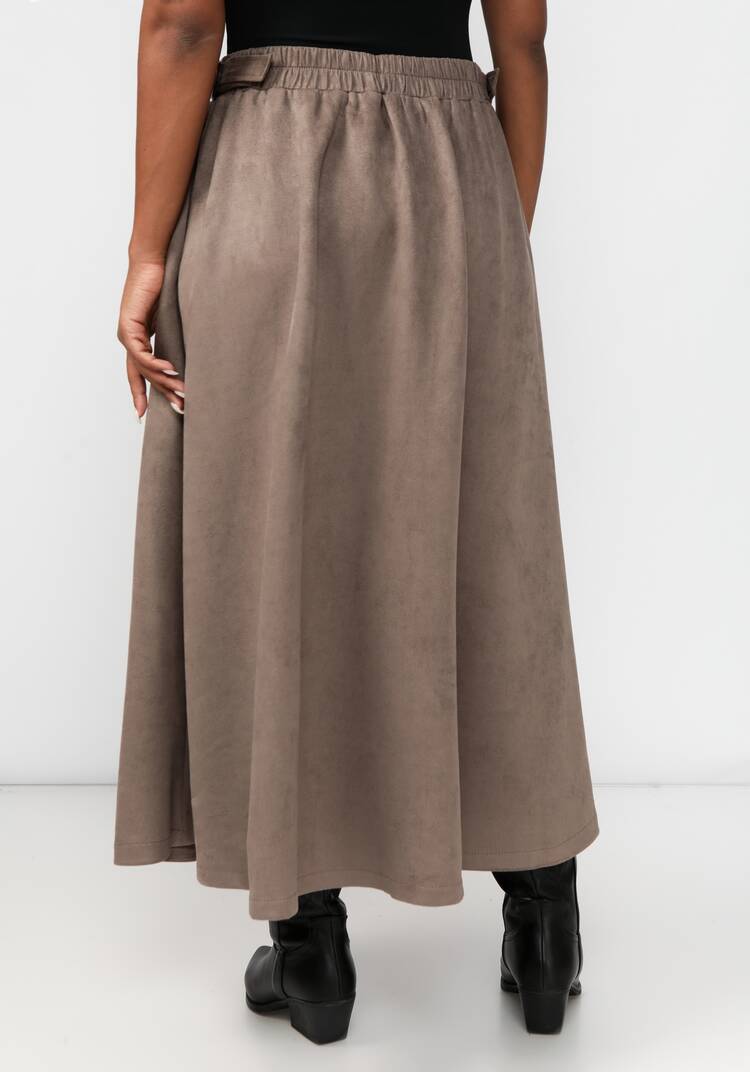 Юбка из экозамши А-силуэта шир.  750, рис. 13