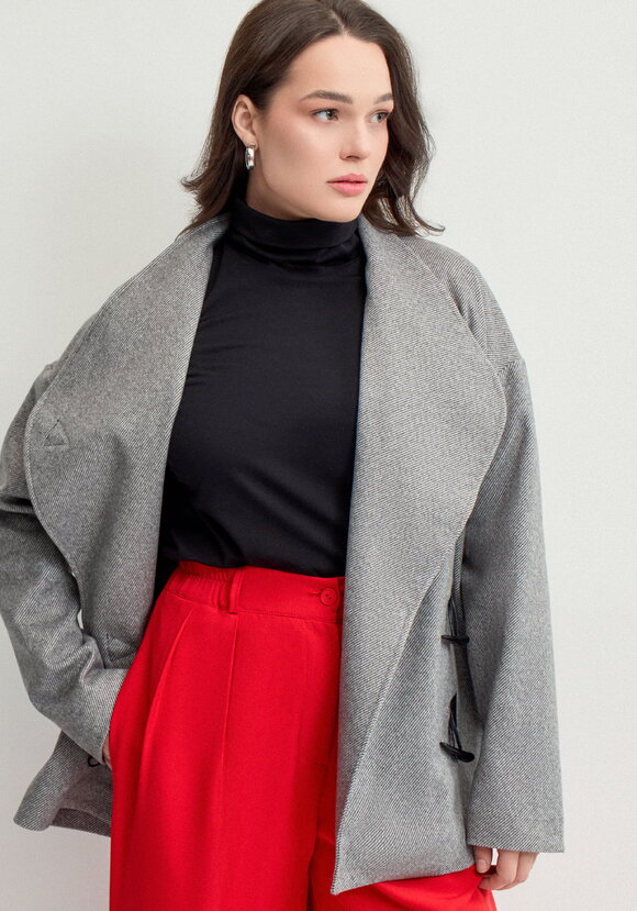 Пиджак с асимметричной застёжкой шир.  580, рис. 18