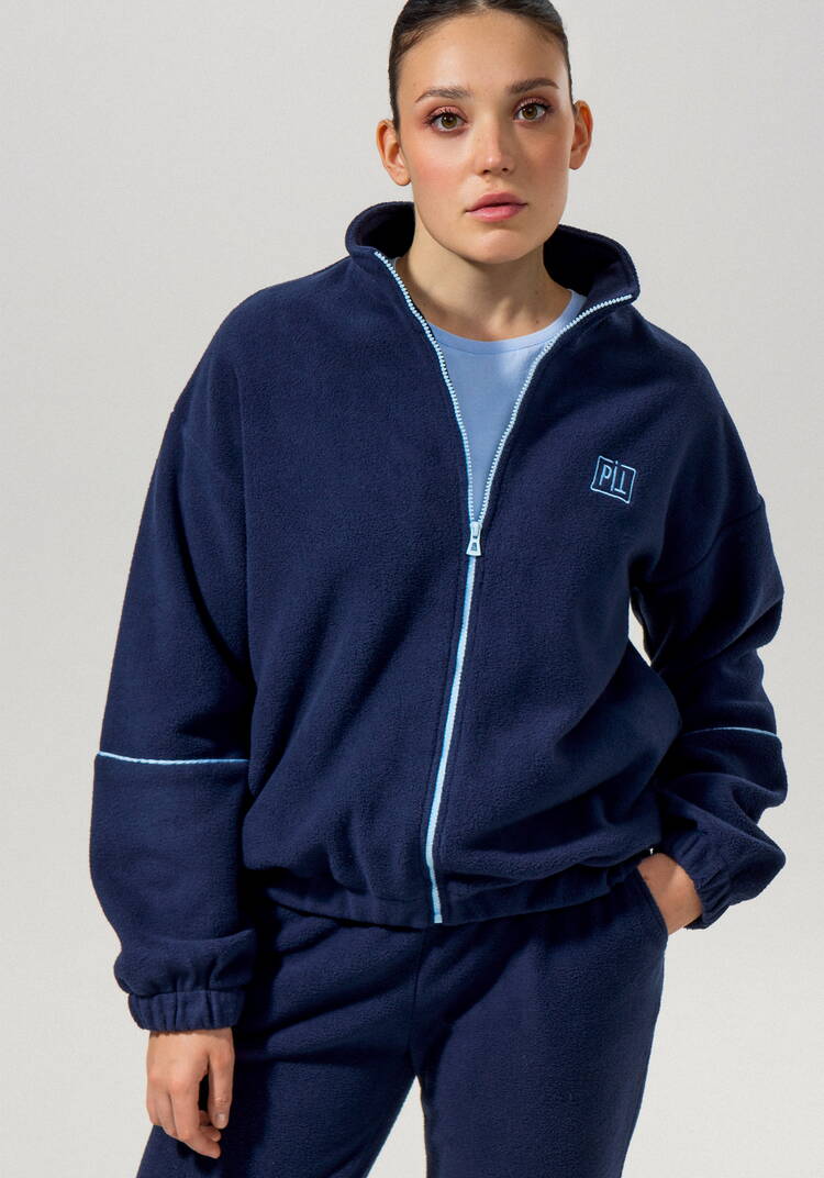 Толстовка из флиса с контрастной молнией шир.  750, рис. 8