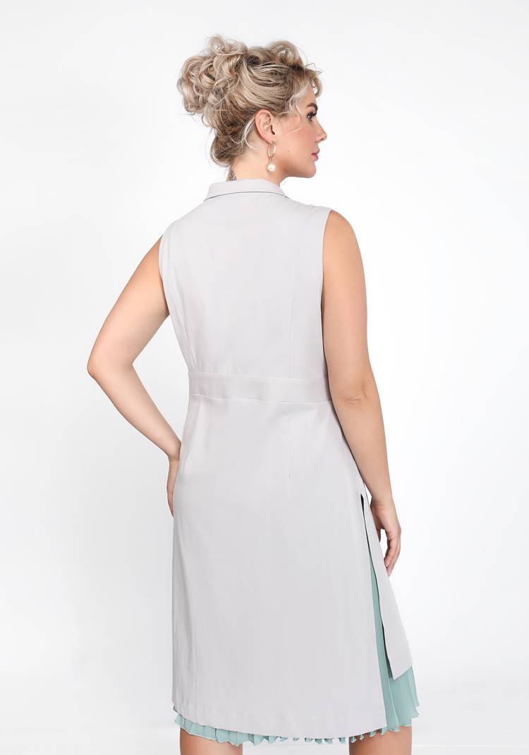 Жилет с запахом на поясе шир.  750, рис. 4