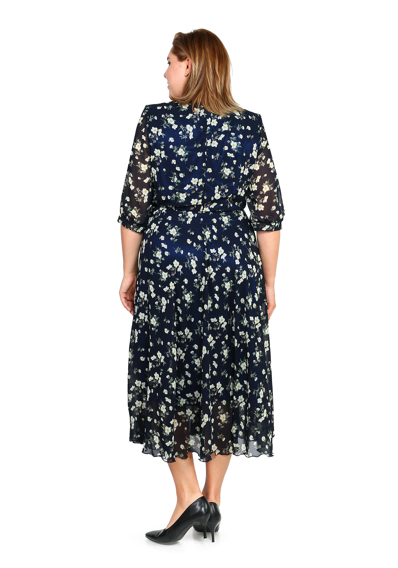 Платье Солнечное Настроение Bianka Modeno, цвет голубой, размер 45 - фото 8