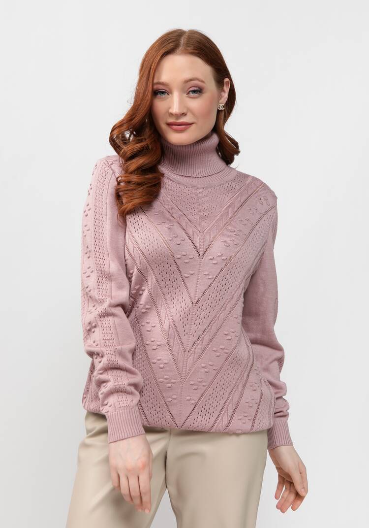 Джемпер прямого силуэта с ажурным рисунком шир.  750, рис. 24