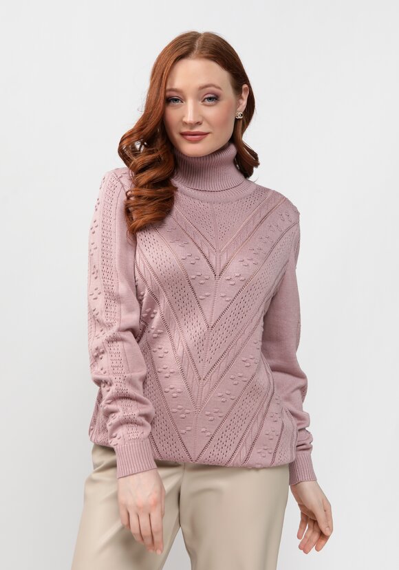 Джемпер прямого силуэта с ажурным рисунком шир.  580, рис. 24