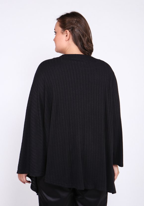 Кардиган асимметричного кроя с брошью шир.  580, рис. 6