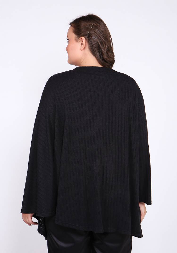 Кардиган асимметричного кроя с брошью шир.  750, рис. 6