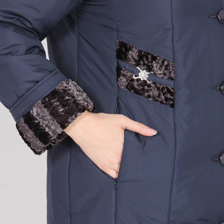 Куртка с декоративными вставками шир.  750, рис. 16