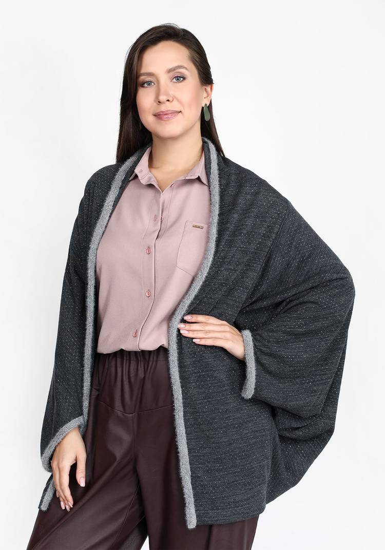 Кардиган-трансформер  летучая мышь шир.  750, рис. 7