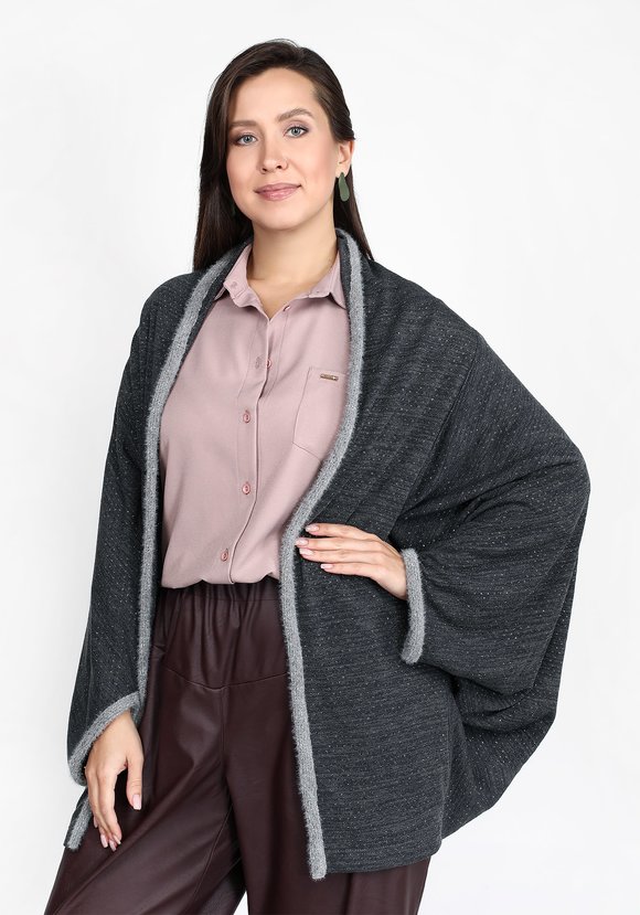 Кардиган-трансформер  летучая мышь шир.  580, рис. 7