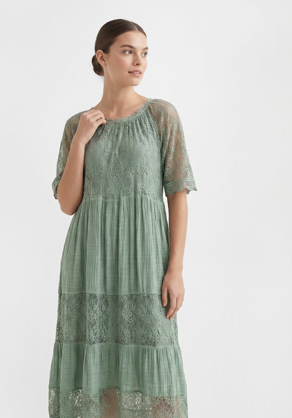 Платье с кружевными вставками Кира шир.  580, рис. 8