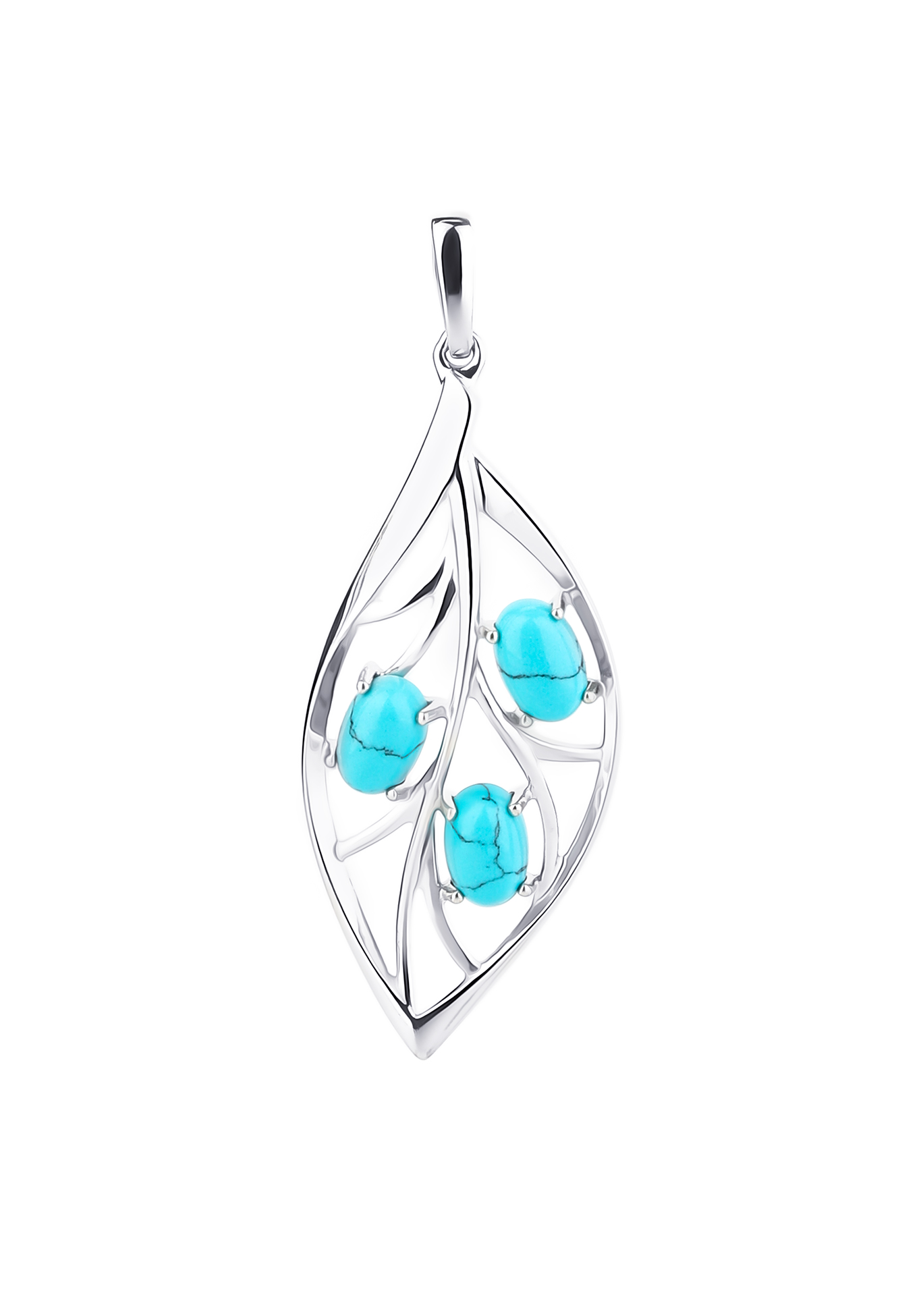 

Подвеска серебряная "Виола", Голубой