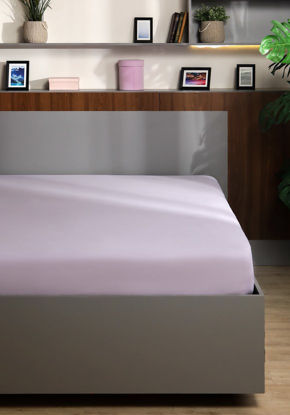 Простыня на резинке из поплина Облако снов шир.  580, рис. 25