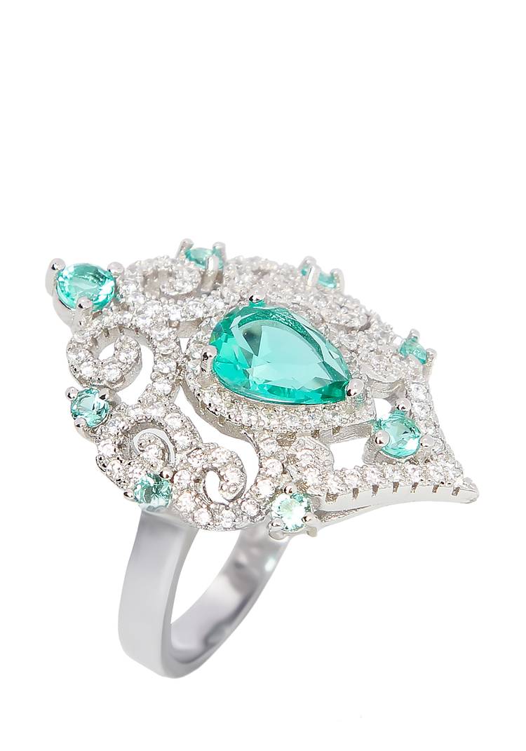 Серебряное кольцоЧарльстон шир.  750, рис. 1