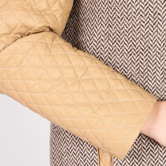 Пальто с контрастными рукавами шир.  580, рис. 26