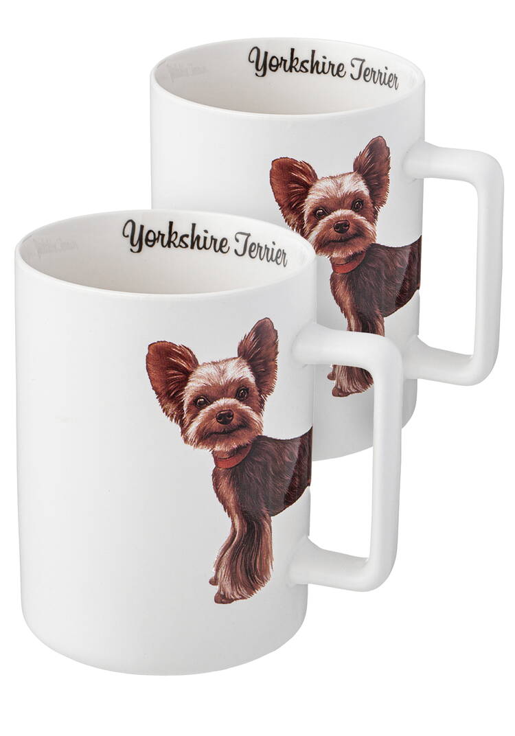 Кружки из фарфора Любимцы, 2 шт. шир.  750, рис. 13