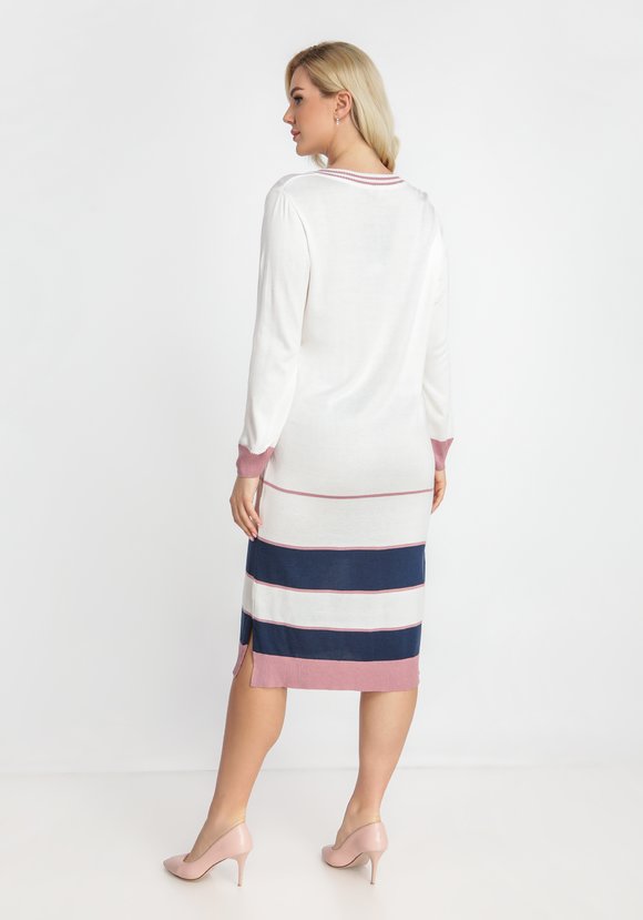 Платье с V-образным вырезом и полосками шир.  580, рис. 7