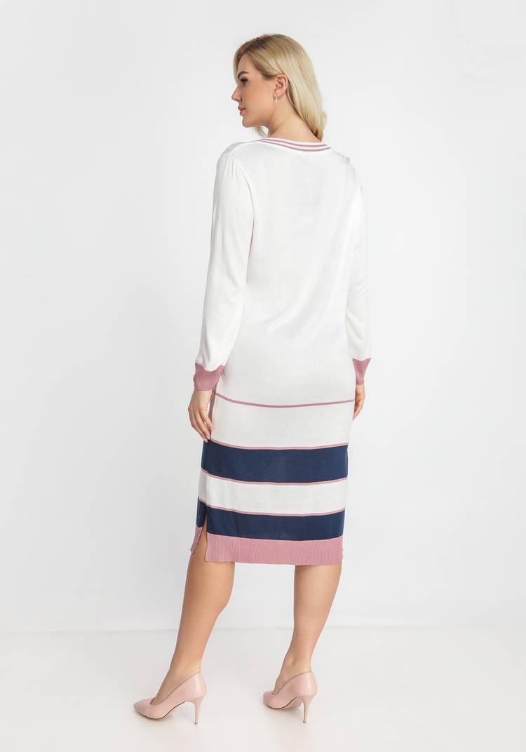 Платье с V-образным вырезом и полосками шир.  750, рис. 7