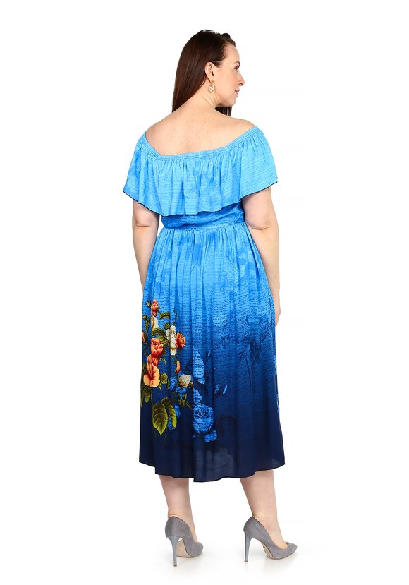 Платье Цветочное Сияние шир.  580, рис. 5