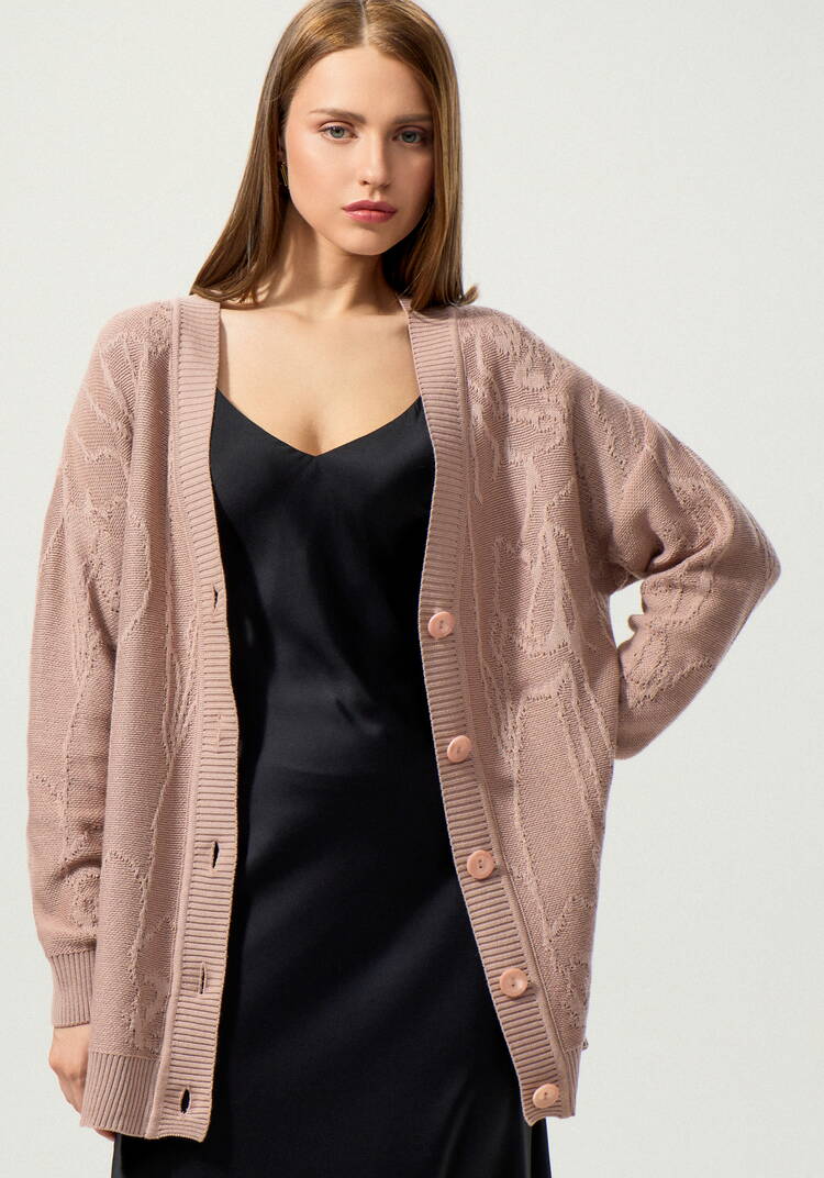 Кардиган удлиненный с абстрактным рисунком шир.  750, рис. 9