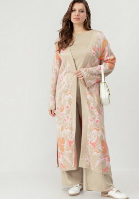 Кардиган с цветочным дизайном