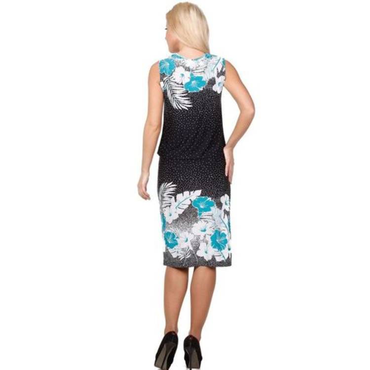 Платье с воротником-качели и принтом шир.  750, рис. 7