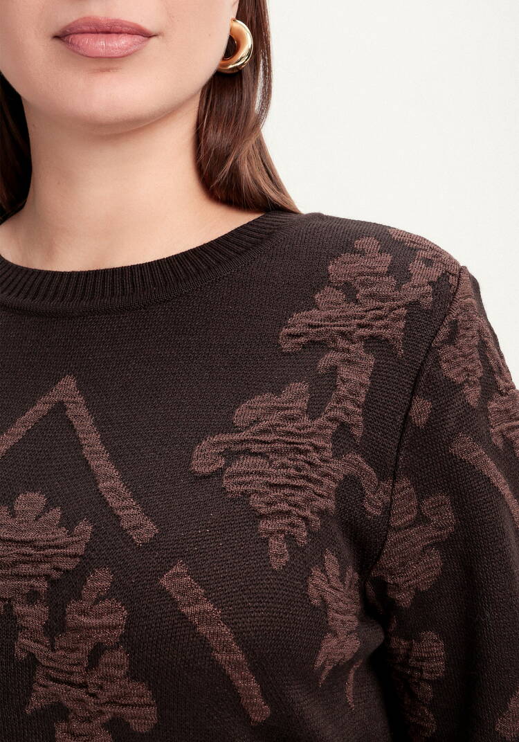 Джемпер с геральдическим орнаментом шир.  750, рис. 5