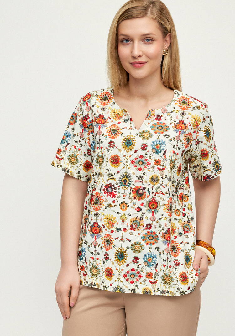 Блуза Путешествие мечты шир.  750, рис. 1