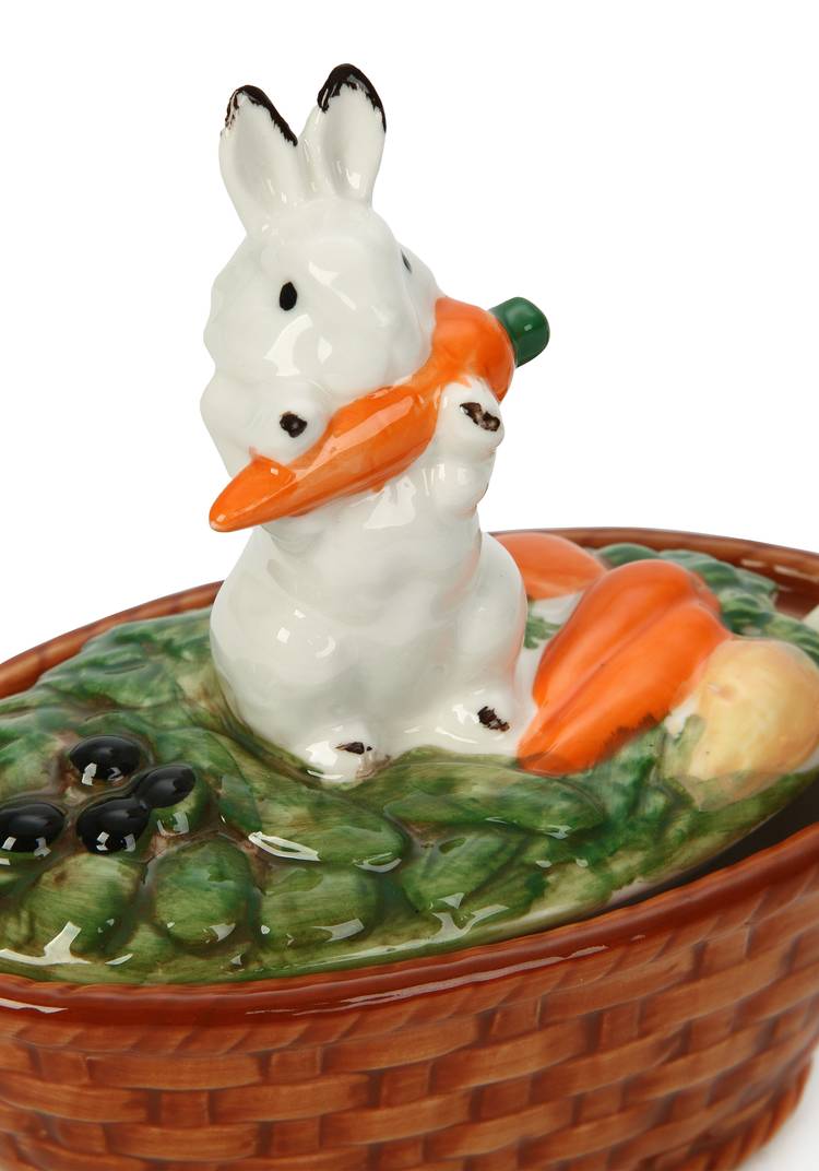 Икорница с крышкой и ложкой Кролик шир.  750, рис. 7