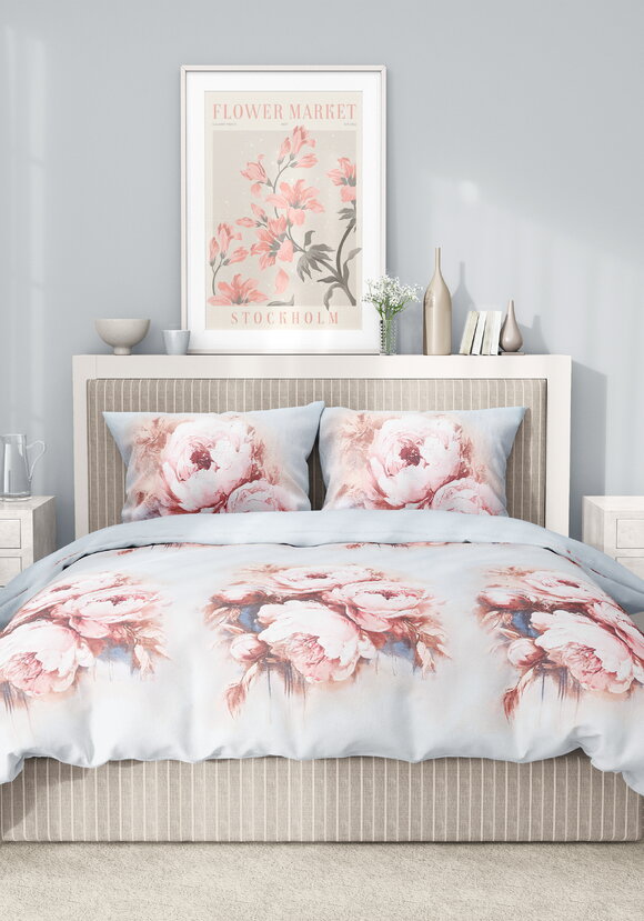 КПБ бязь Царские пионы шир.  580, рис. 2