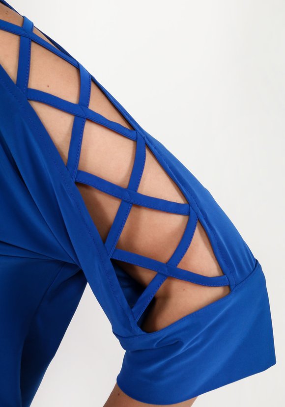 Блузка с оригинальными рукавами 1/2 шир.  580, рис. 16