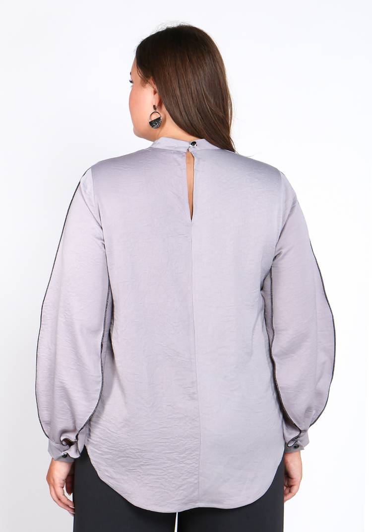 Блуза с рельефными рукавами шир.  750, рис. 12