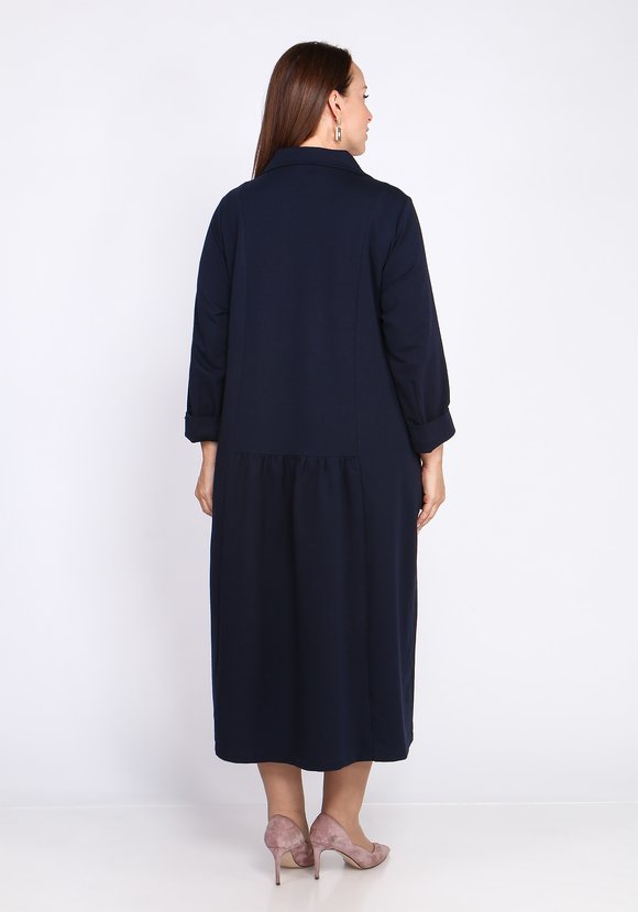 Платье-макси с английским воротником шир.  580, рис. 3