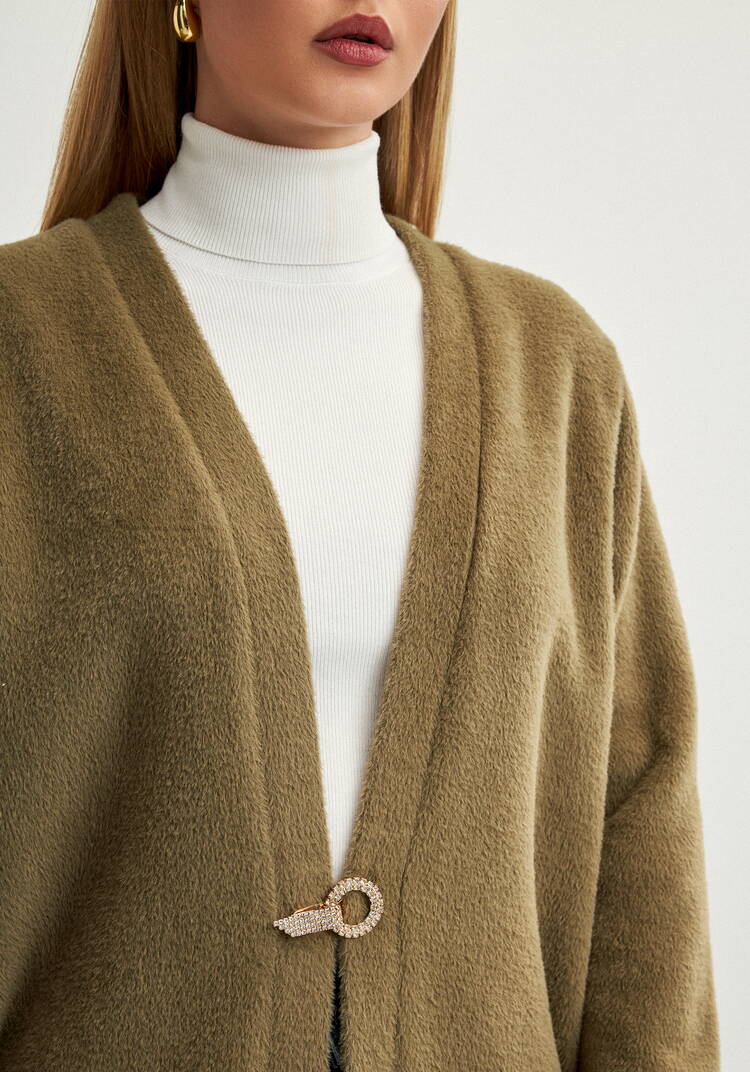 Кардиган удлиненный с пушистым ворсом шир.  750, рис. 5