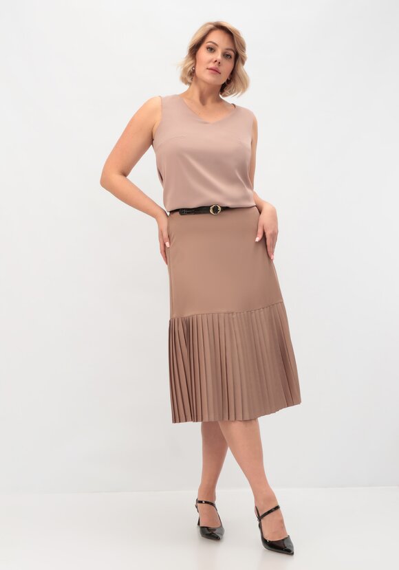 Юбка с плиссированным краем шир.  580, рис. 2