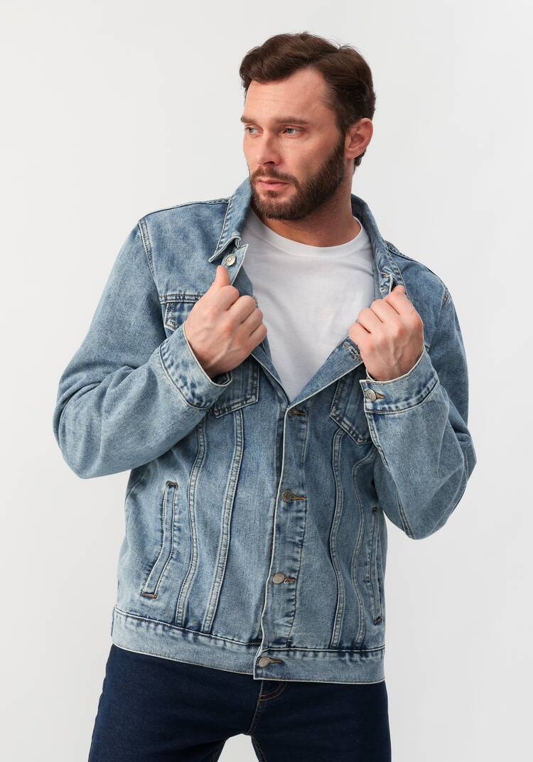 Куртка джинсовая шир.  750, рис. 1
