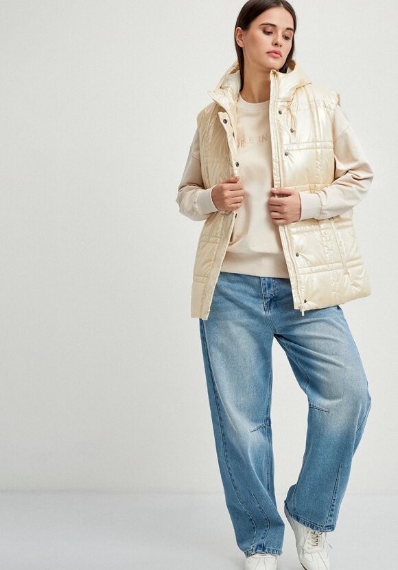 Жилет стеганый метализированный шир.  580, рис. 20