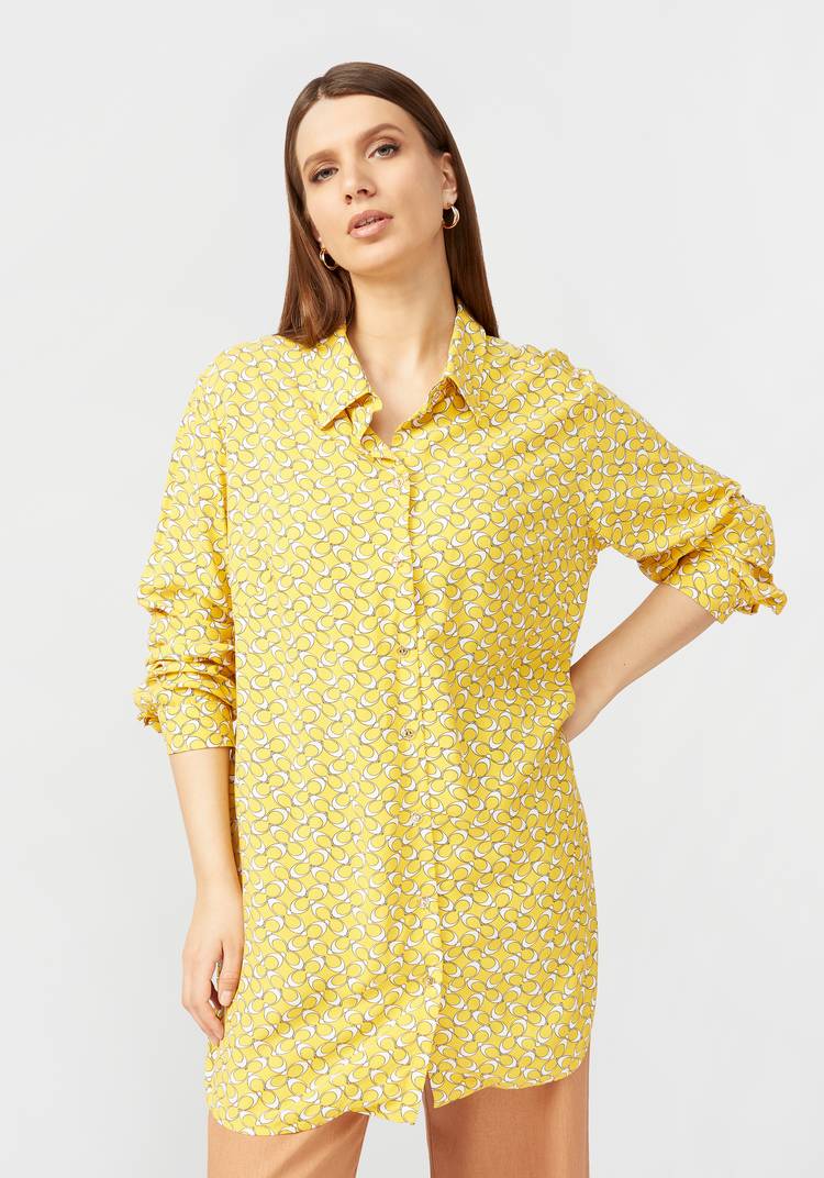Блуза с отложным воротником на стойке шир.  750, рис. 1