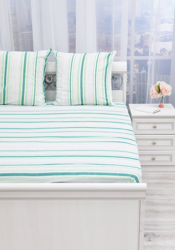 Простыня льняная Пралеска шир.  580, рис. 9