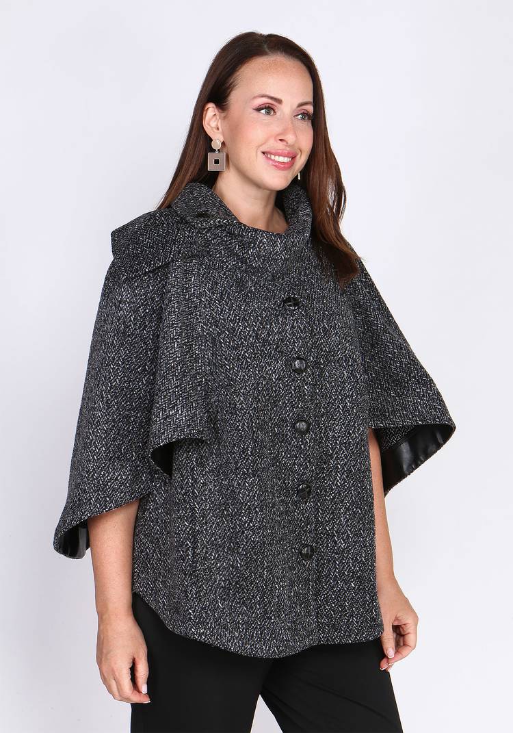 Кейп из пальтовой ткани шир.  750, рис. 2