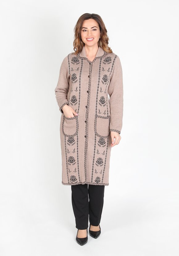 Пальто Алсутрикотажное с содержанием шерсти шир.  580, рис. 9