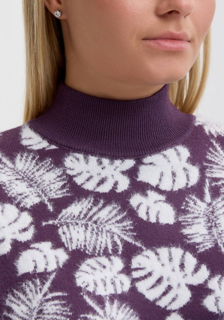 Туника пушистая с принтом шир.  750, рис. 11